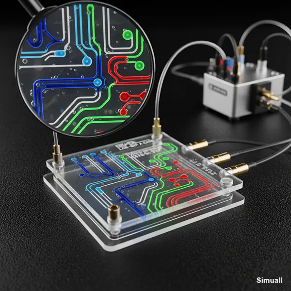 Microfluidic Chip Design and Simulation